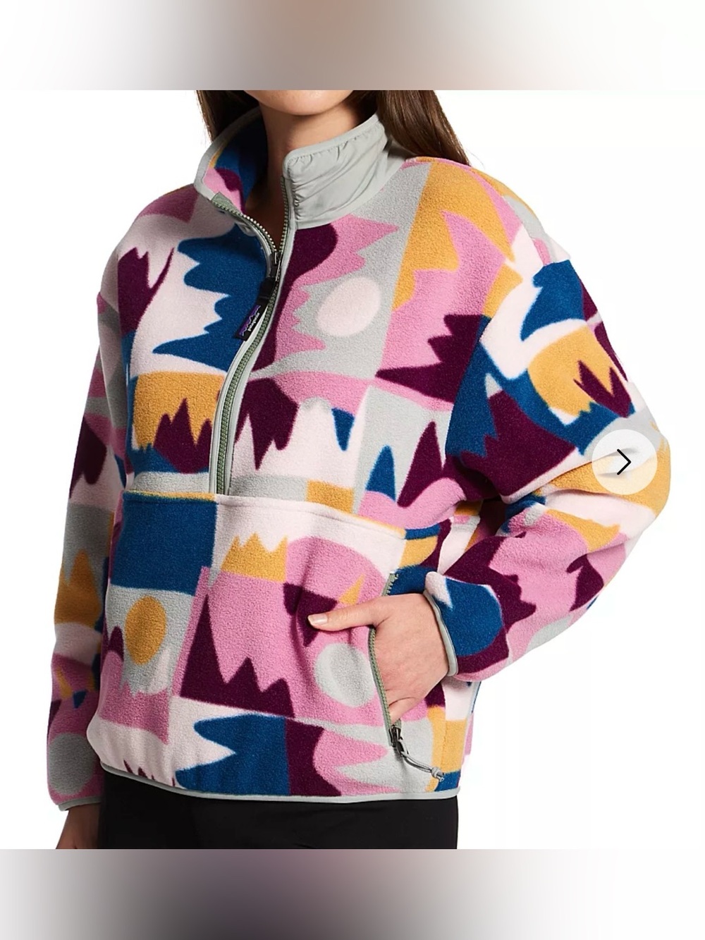 Patagonia Women's Synchilla Jacket, Frontera Marble Pink, Large